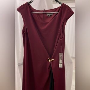 Wine/Burgundy and Black dress